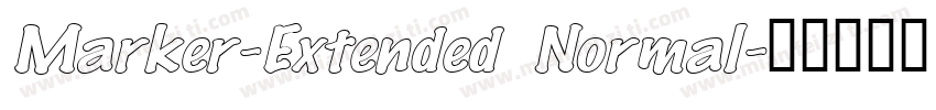 Marker-Extended Normal字体转换